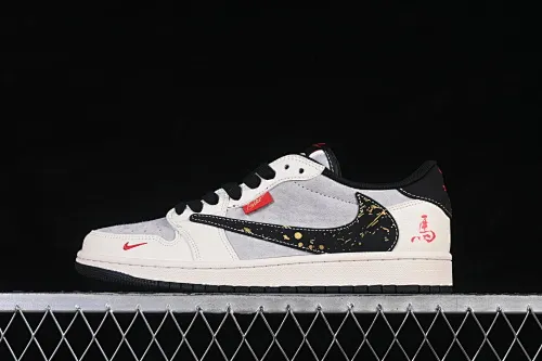 All Categories Air Jordan Jordan Series Basketball Shoes Air Jordan 1 Low High-end Customized Low-top Shoes Travis Scott x Fragment Design x Air Jordan 1 Low OG SP AJ1 Joe 1 Year of the Horse Limited Edition Suede Gray Low-top Cultural Casual Shoes HG0026-023